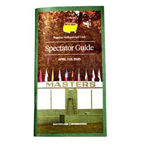 2025 Masters Golf Tournament Spectator Guide Augusta National Collectible